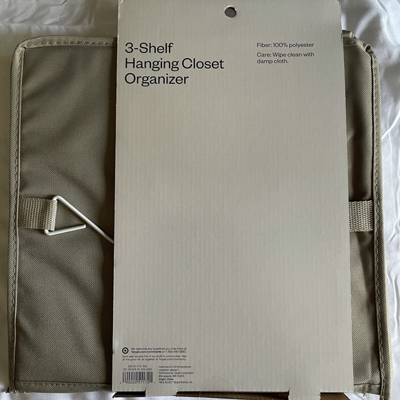 3 shelf hanging closet organizer - Picture 2 of 4